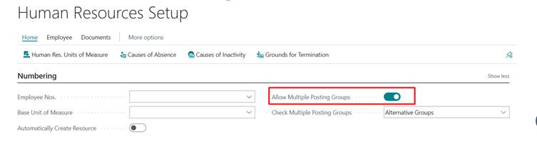 Business Central 2025 wave 2 (BC27): Use alternative posting groups for employees - Cover Image